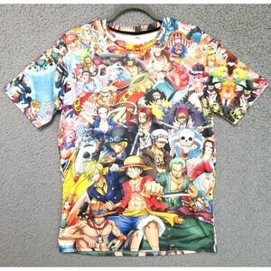 One Piece Anime Manga All Over Print Shirt Mens M Studios Luffy Japan AOP $69
